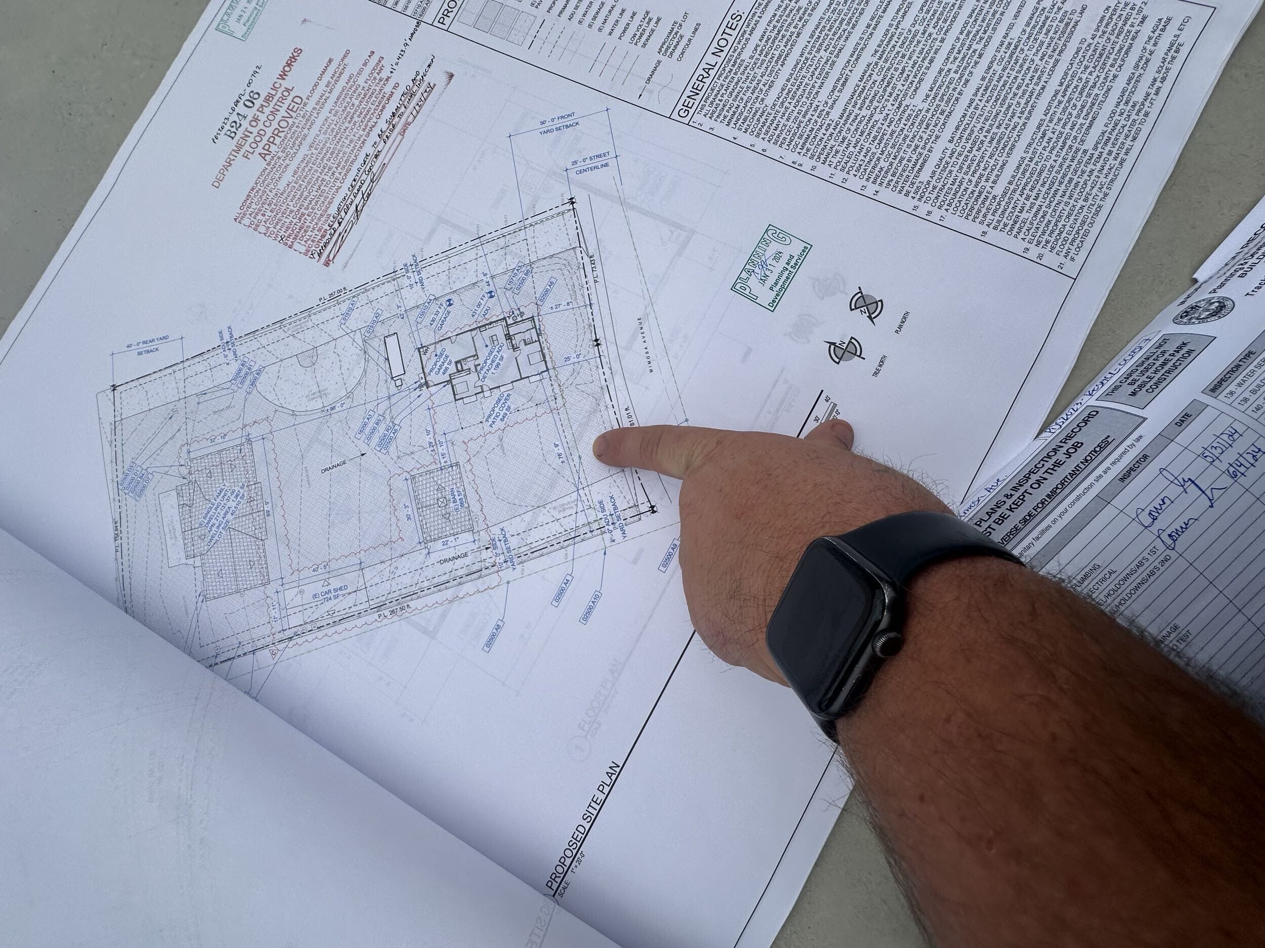 SnapADU Plan Set Pointing Watch Hand Management ADU fees SnapADU Plan Set Pointing Watch Hand Management ADU permit cost and fees