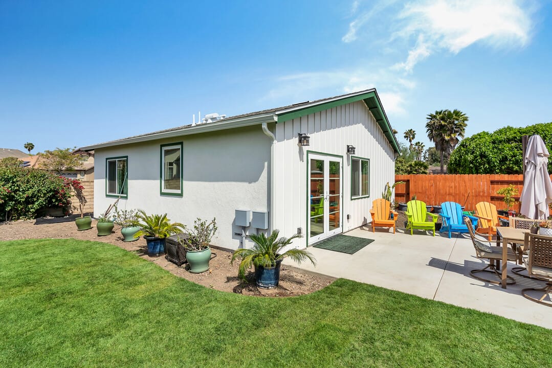 Snap-ADU-Poway-Montauk-2BR1BA-exterior-corner-wide-view-blue-sky-white-exterior
